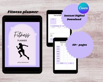 Fit & Fabulous in Purple: Your fitness Planner