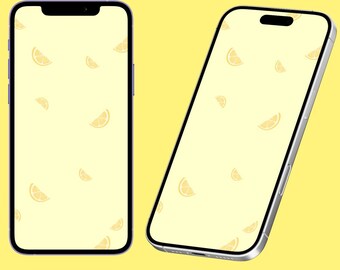 ミニマルなレモンのiPhone壁紙