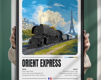 Orient Express Vintage Poster – Classic Train Travel Art