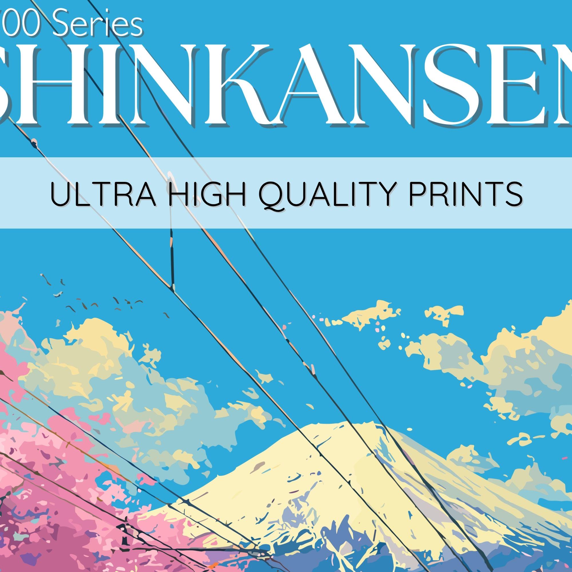 Shinkansen N700 Series Painting • Japanese Bullet Train Art - Etsy