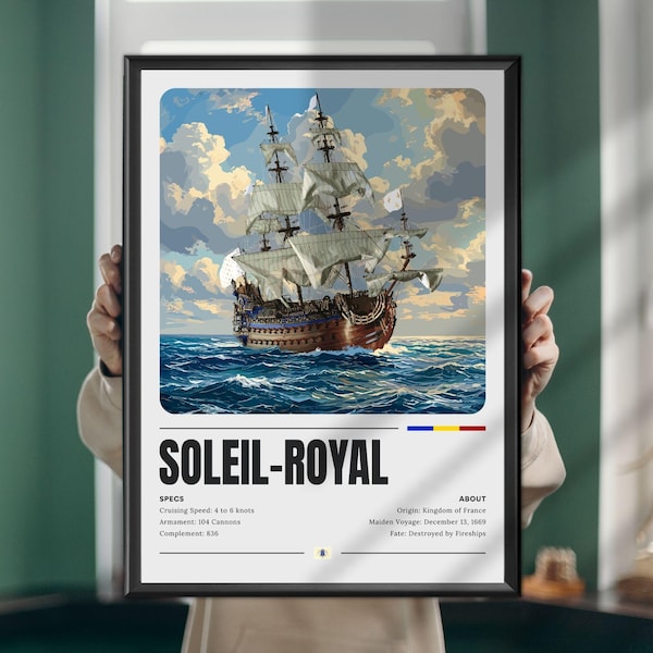 Soleil Royal • Historic French Warship Wall Art
