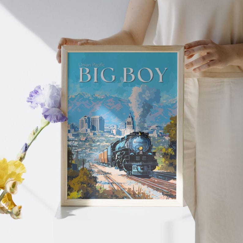 Union Pacific Big Boy Train Poster – Vintage Railway Wall Art - Etsy