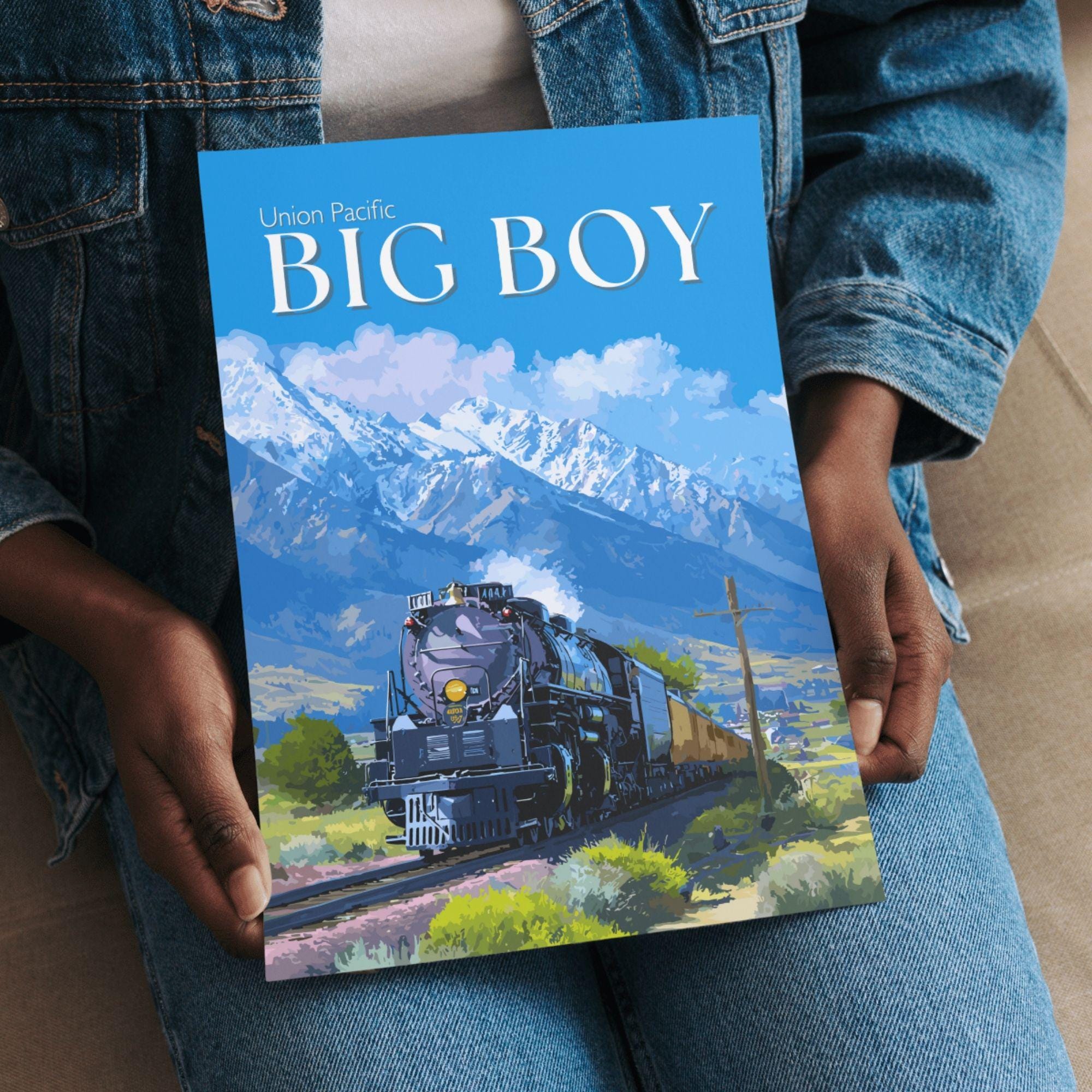 Big Boy Steam Train Poster – Vintage Union Pacific Railway Art - Etsy