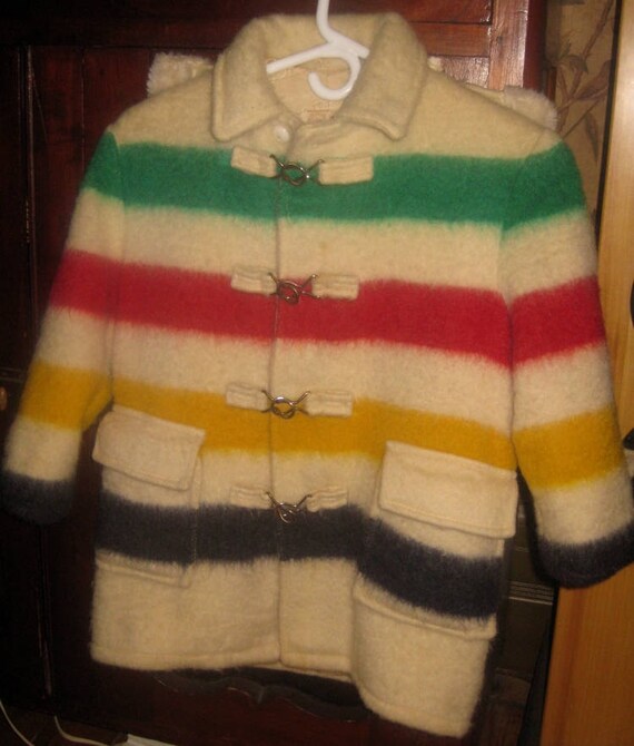 Wonderful Rare Canadian Child's Hudson Bay Blanket