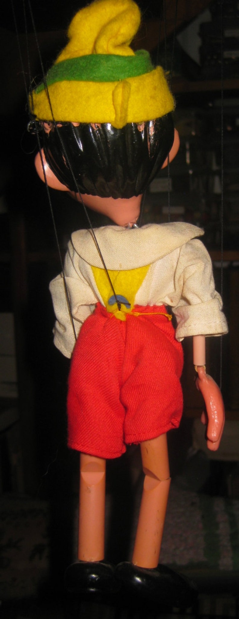 Pinocchio and Figaro Vintage Pelham Puppets Made in England