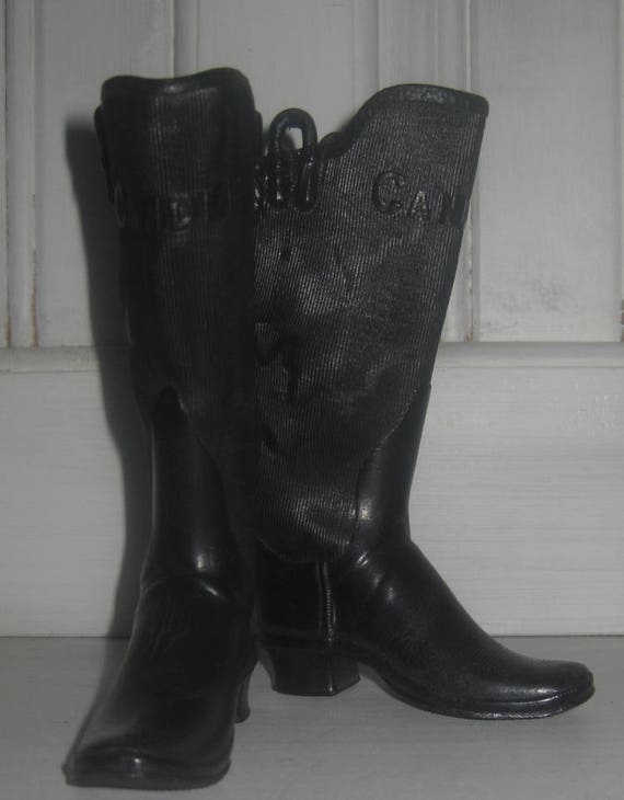 rubber half boots