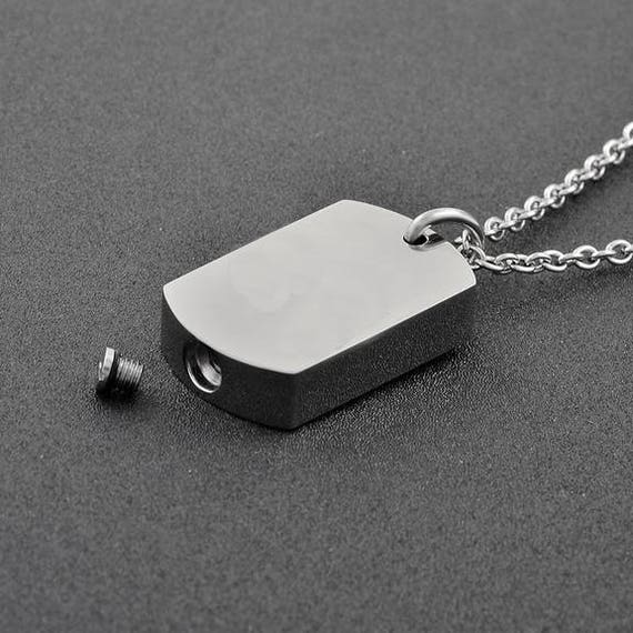 dog tag urn necklace
