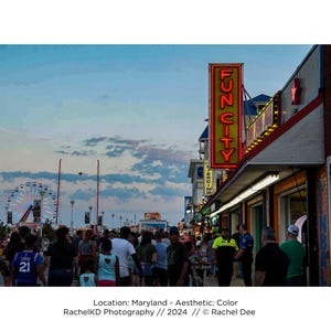 Maryland - 08 / Ocean City / Carnival / Beach / Boardwalk / Color / Home Decor / Wall Art / Original Photography Digital Download