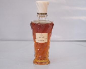 Vintage Schuberth “Schu” Eau de Cologne 50ml Splash Bottle | Fragrance for women