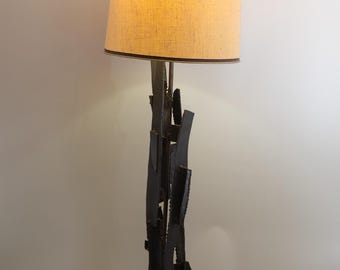 Richard Barr for Laurel Floor Lamp - Torch Cut Welded Steel - Mid Century Modern Lamp. PICK UP ONLY