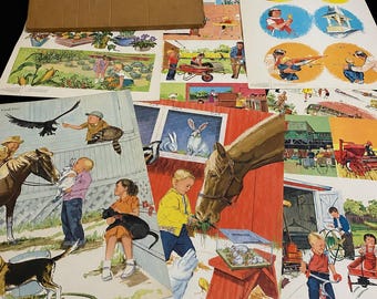 Vintage 60s Science School Charts – Complete Set of 8 Double-Sided Educational Posters by  Scott, Foresman -  20 x 25 inches