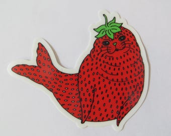 1 Berry Seal Stickers Art Decals by Kelly Green Vinyl Sticker Decal Barry Sticker
