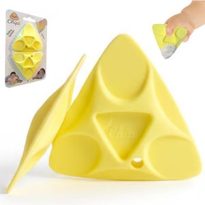 Set di cucchiai in silicone Chipi Baby: presa corretta del cucchiaio, alimentazione autonoma, purea, BLW, sviluppo delle capacità motorie fini (2 pezzi)