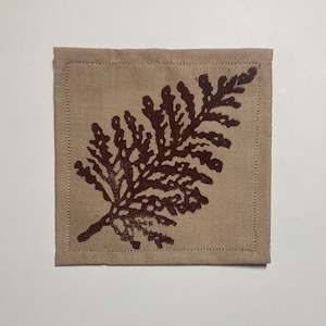Handmade Linocut Patch - White Cedar