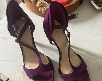 Jessica Simpson Purple Suede Heels- Size 6.5