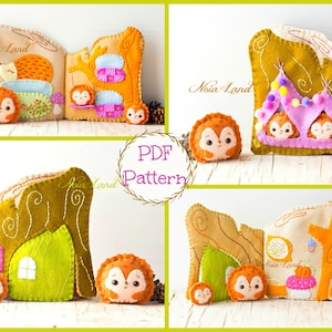 Hedgehog home soft book (PDF Pattern)