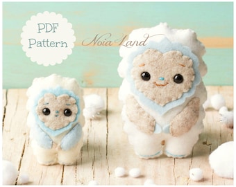 Yeti, Dad and Baby (PDF Pattern)