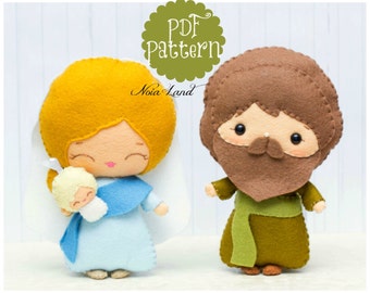 PDF Pattern. Nativity set.