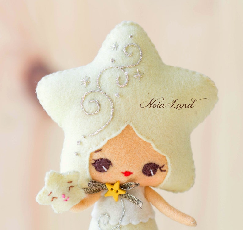 PDF Pattern. Christmas Star doll. image 5