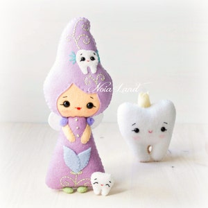 Teeth fairy. PDF pattern. Felt doll. image 2