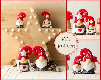 PDF Pattern. Tomte family.