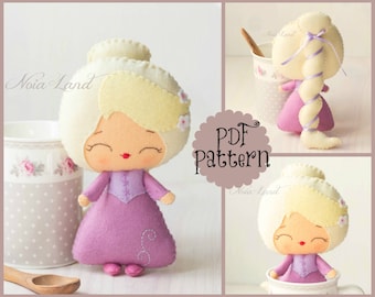 PDF Pattern. Rapunzel. A fairy tale pattern.