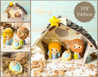 PDF Pattern. Bethlehem Portal and Nativity Set