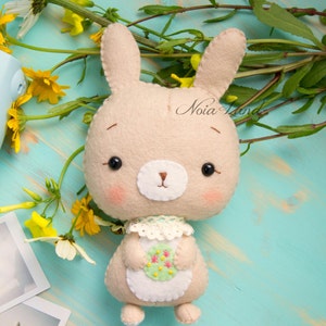 PDF Pattern. Cute Easter Bunny image 5