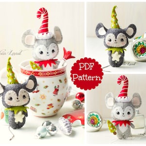 Mouselves. Mice Christmas PDF Pattern image 1