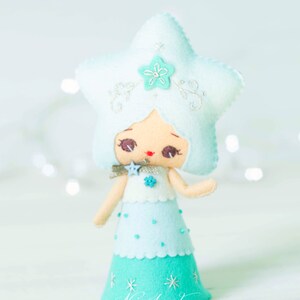 PDF Pattern. Christmas Star doll. image 4