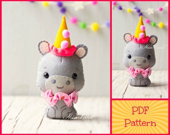 Hippopotamus pattern (PDF Pattern)