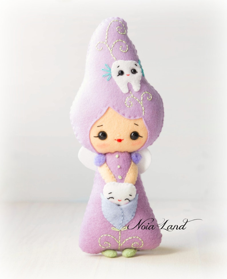 Teeth fairy. PDF pattern. Felt doll. image 3