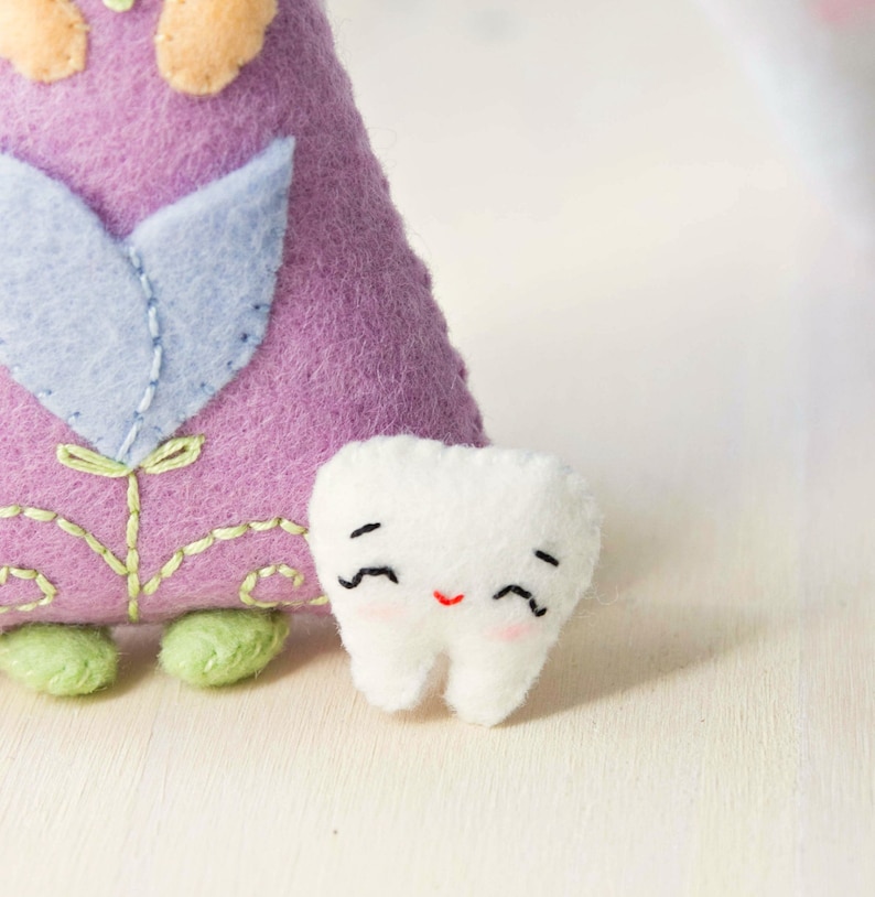 Teeth fairy. PDF pattern. Felt doll. image 4