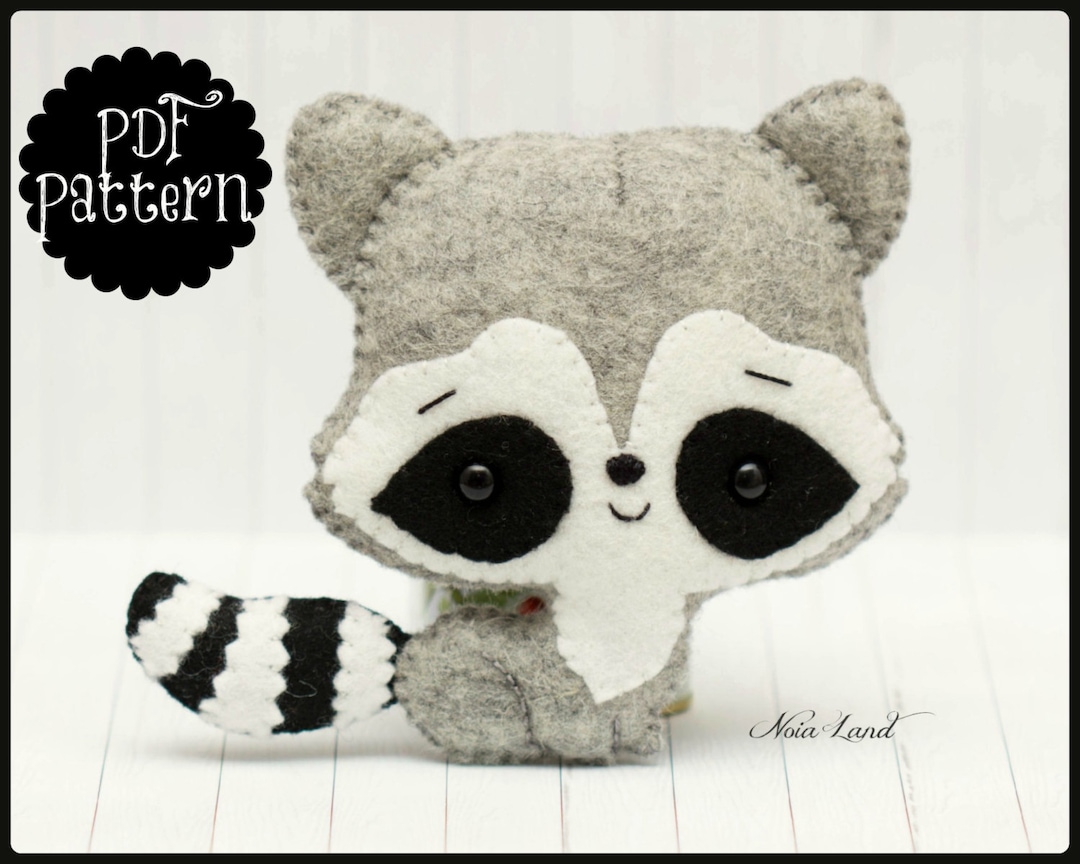 Cute Raccoon (PDF Pattern) - Etsy