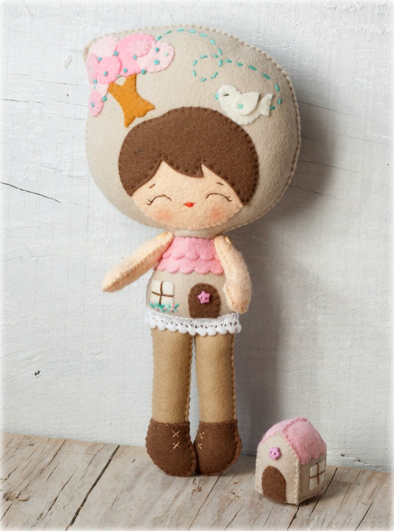 PDF. Little house doll. Plush Doll Pattern Softie Pattern ...