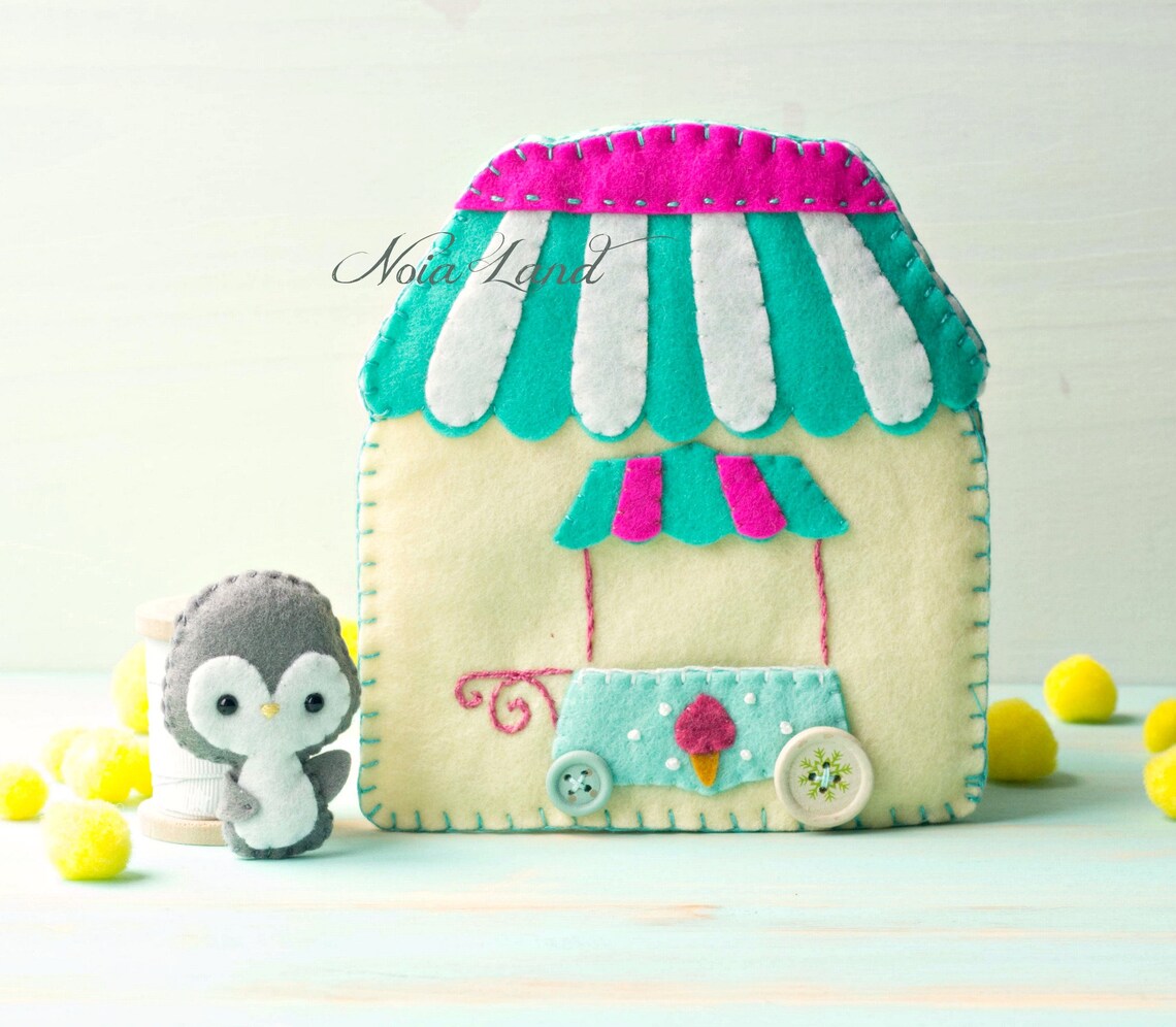 Ice Cream Shop and Penguin. Pdf Pattern. - Etsy