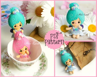 PDF Pattern. Tiny fairies.