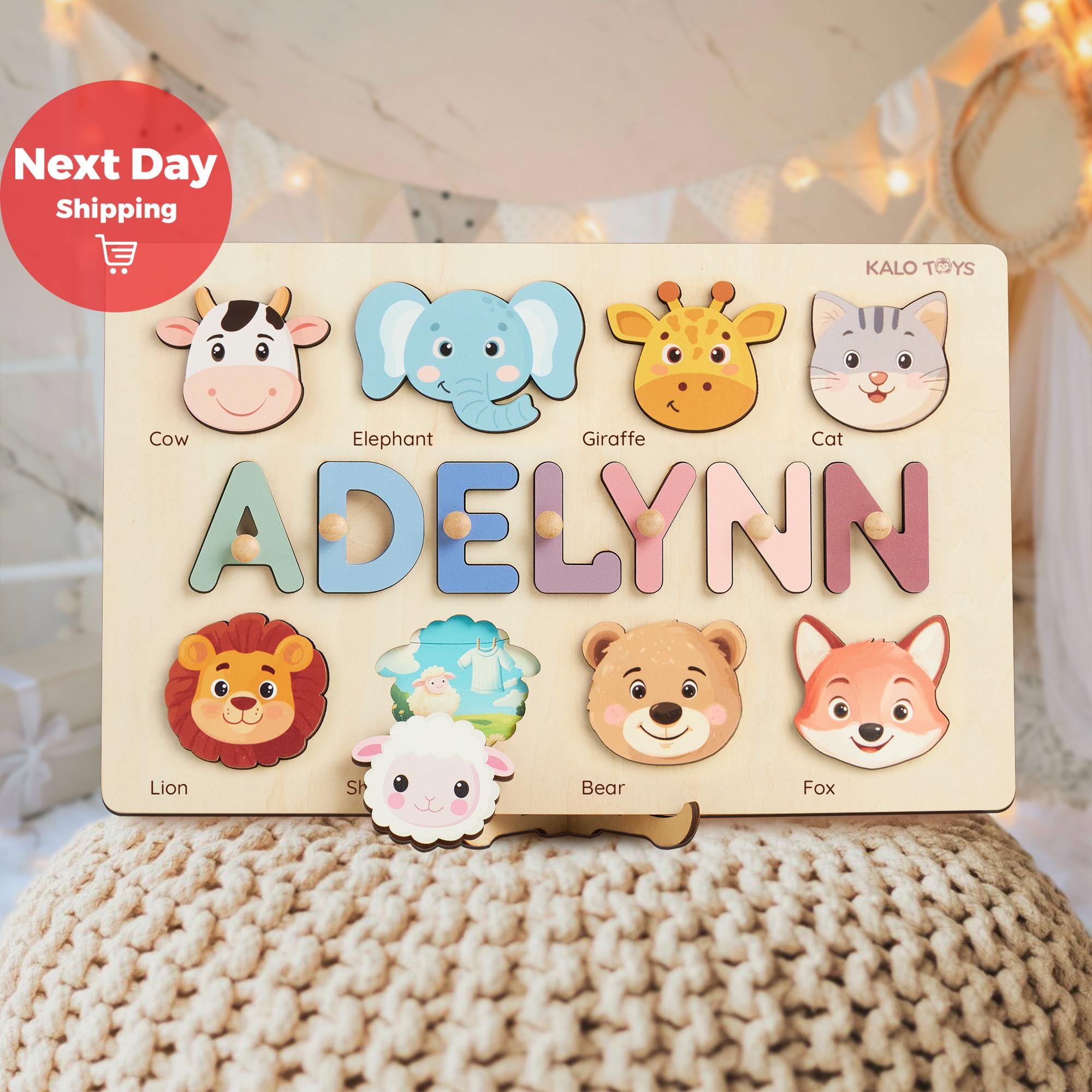 Personalized Name Puzzle, First Birthday Boy Gift, Toddler Toy, New Baby Girl & Boy Gift, Gifts For Kid, Baby Shower Gifts