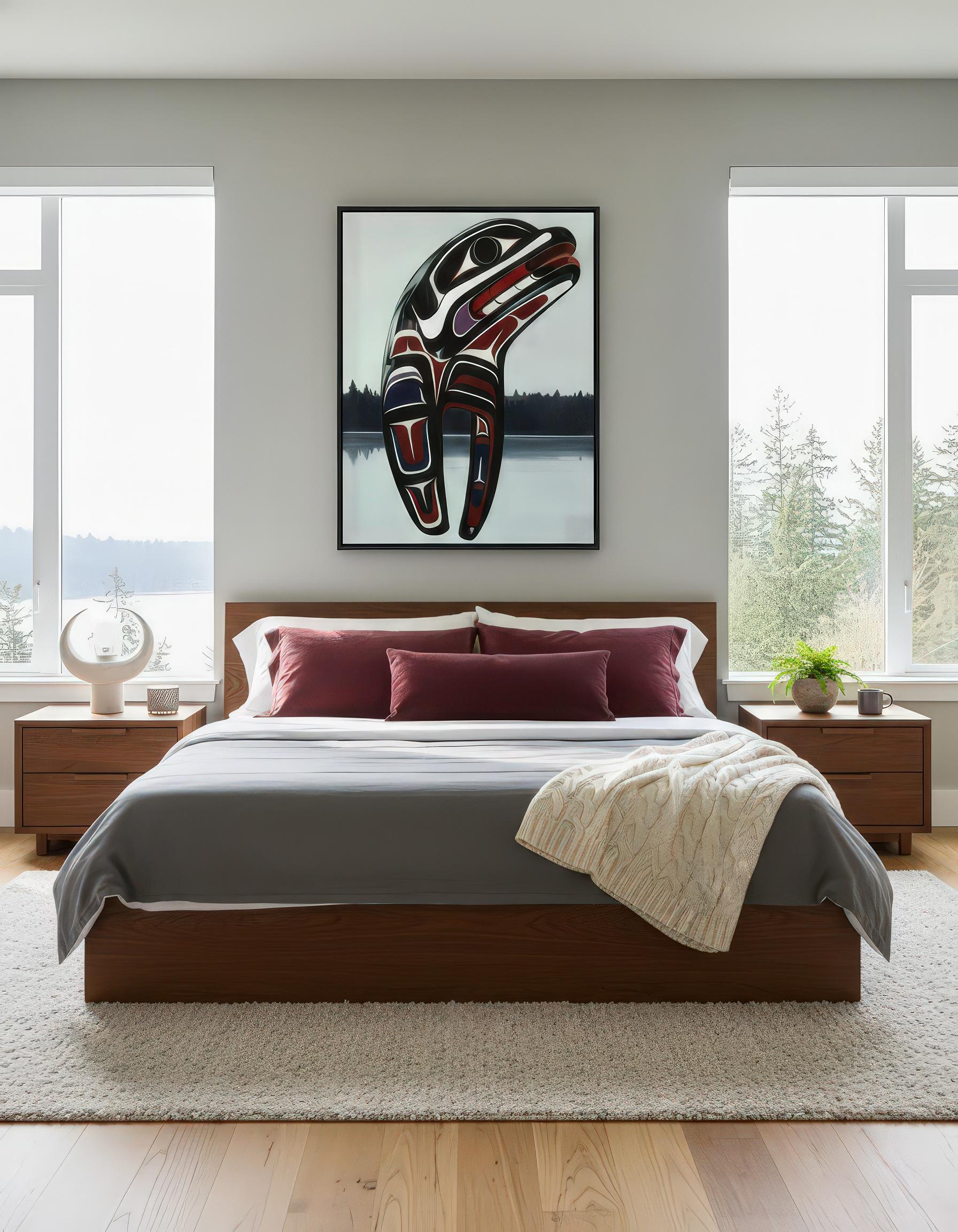 Northwest Coast Raven Art Print: Indigenous Formline Coastal Landscape ...