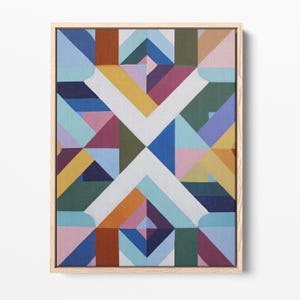 Geometric Art Print: Retro Mid Century Modern Home Decor (Digital Download)