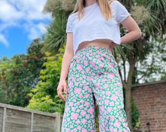 Ready to dispatched Happy Cherry Blossom culottes size 10/12