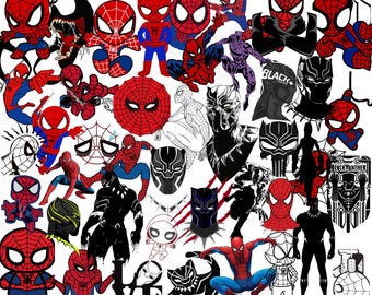 Spiderman Svg Bundle, Spiderman Clipart, Spiderman Cut Files For Circut, Spiderman Silhouette, Spiderman Png, Spiderman Svg, Spiderman Head