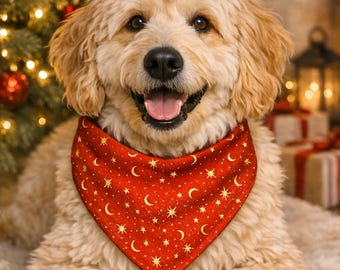 Mittelgroße Hundehalstücher/Ruby Galaxy Bandana