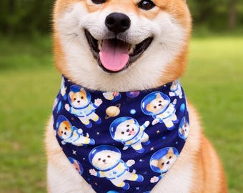 Pañuelo/pañuelo para perro de tamaño mediano con estampado "Lado de la Luna"