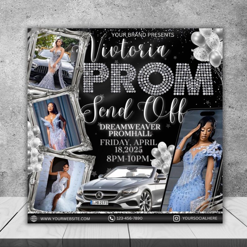 DIY Prom Send off Flyer: Editable Canva Template (instant Download) - Etsy