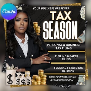 Tax Season Flyer Template: DIY Accounting Services (PDF)