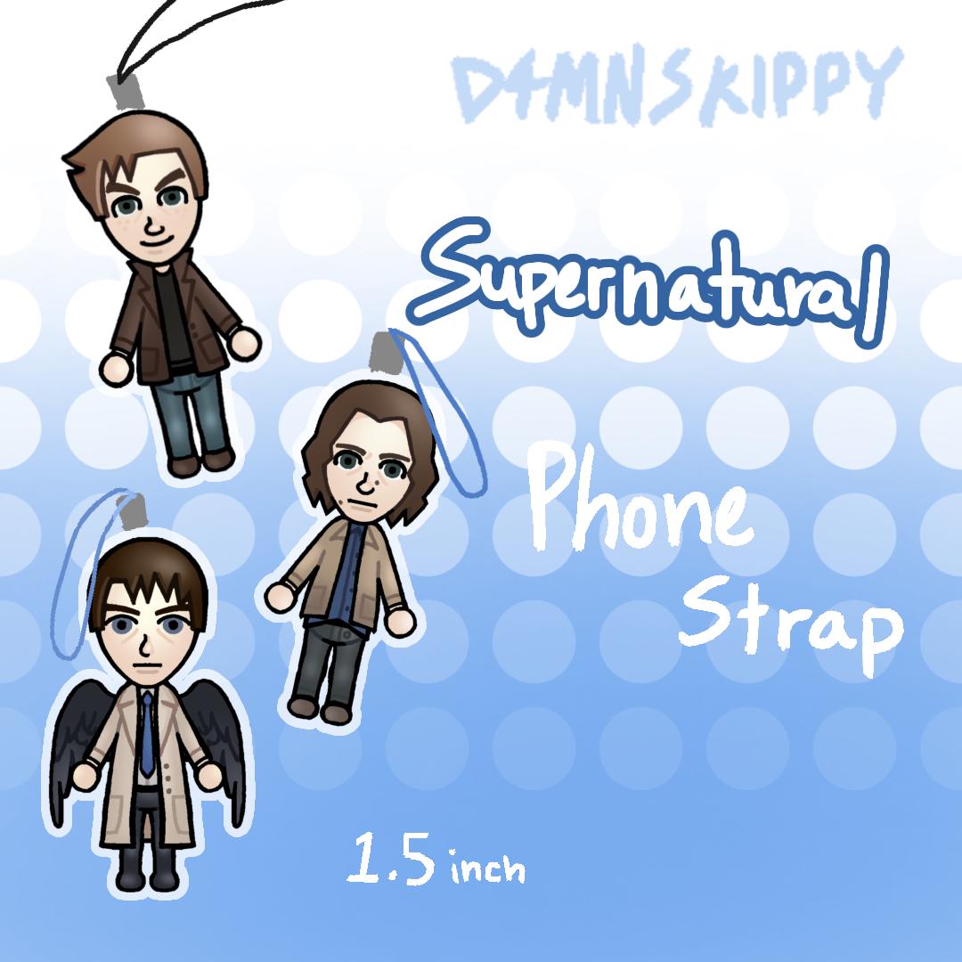 Supernatural Mii Phone Strap - Etsy