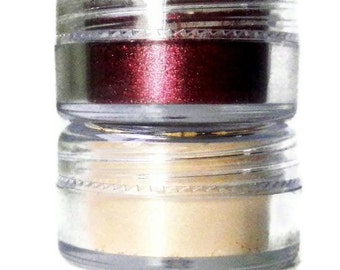 Sombra de ojos mineral pura - Vegana, sin conservantes - SET DE DOS FRASCOS DE 5 GRAMOS - Elige tus tonos - ¡En oferta!