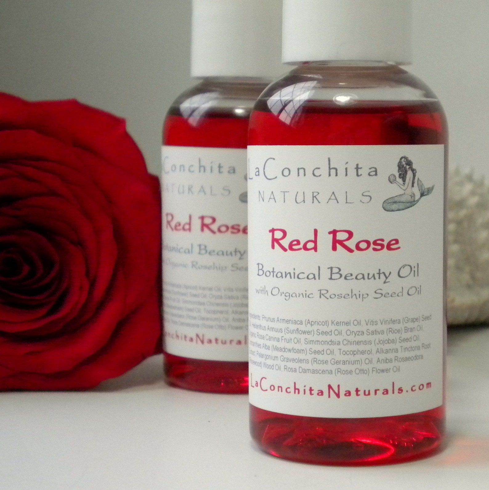 Natural Rose Body Oil With Organic Rosehip Seed Oil and Pure Etsy