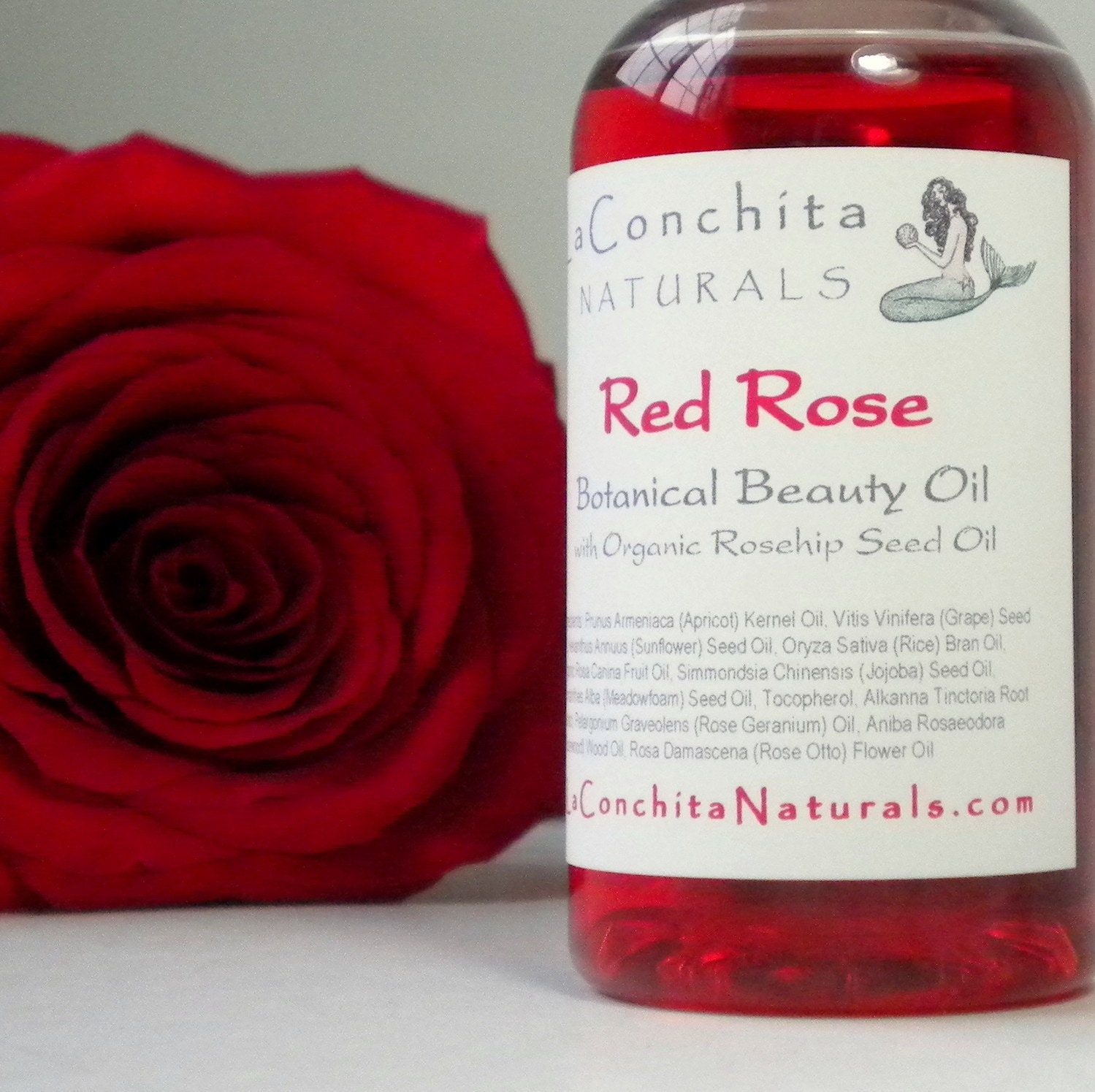 Natural Rose Body Oil With Organic Rosehip Seed Oil and Pure Etsy